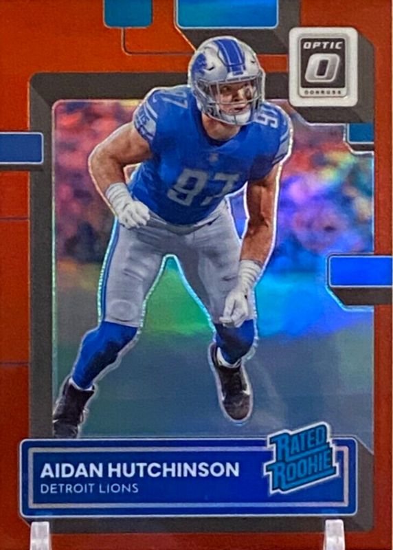 Aidan Hutchinson 2022 Optic #213 Red /99 Rookie SGC 9.5