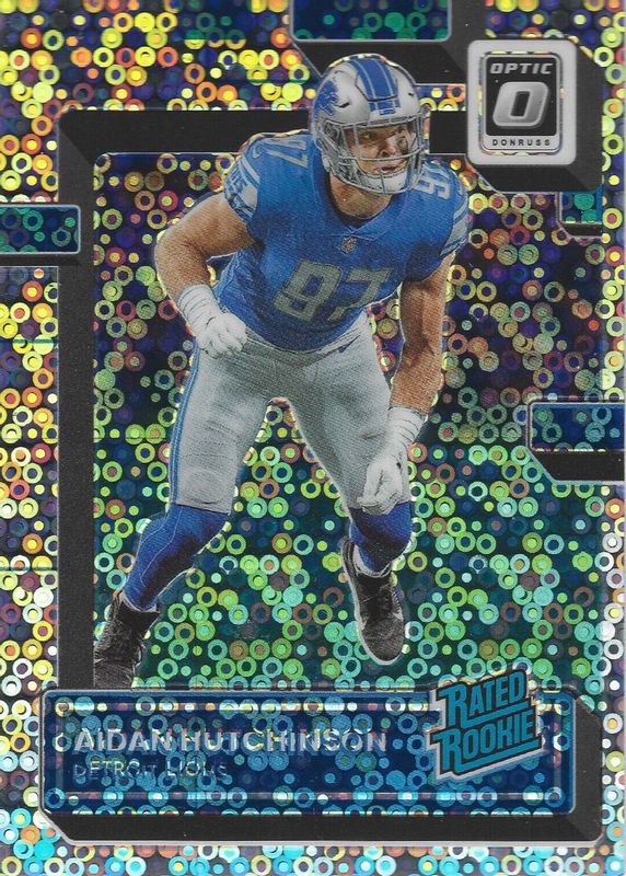 Aidan Hutchinson 2022 Optic #213 Silver Circles /125 Rookie SGC 10