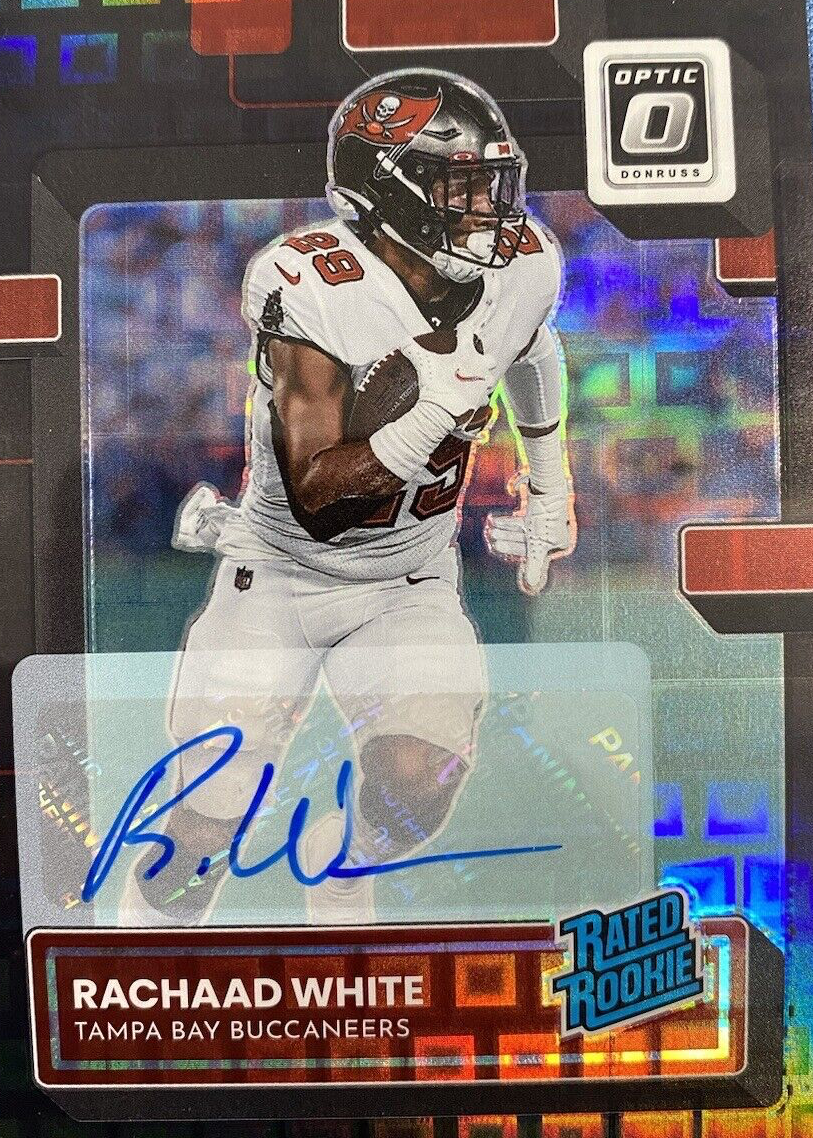 Rachaad White 2022 Optic #243 Rated Rookie Autographs