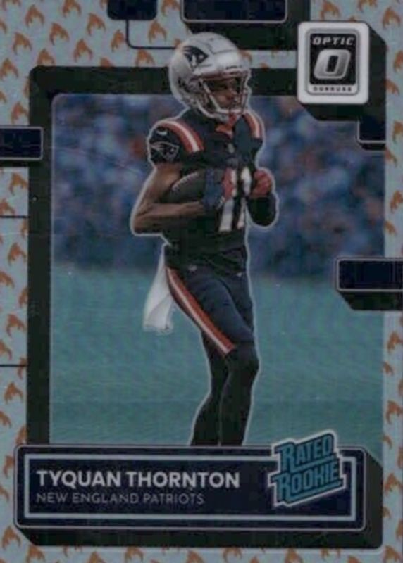 Tyquan Thornton 2022 Optic #222 Fire /(SSP) Rookie SGC 10