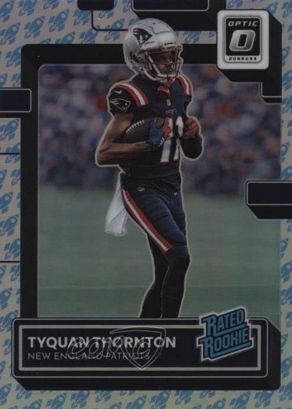 Tyquan Thornton 2022 Optic #222 Rocket /(SSP) Rookie PSA 10