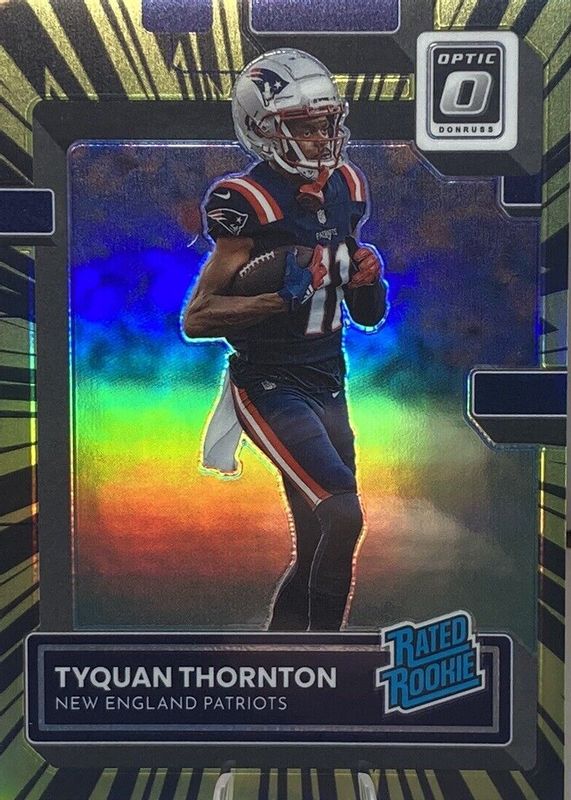 Tyquan Thornton 2022 Optic #222 Electricity /65 Rookie PSA 10