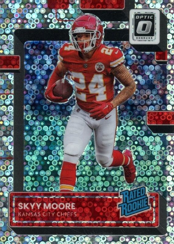 Skyy Moore 2022 Optic #224 Silver Circles /125 Rookie BGS 9.5