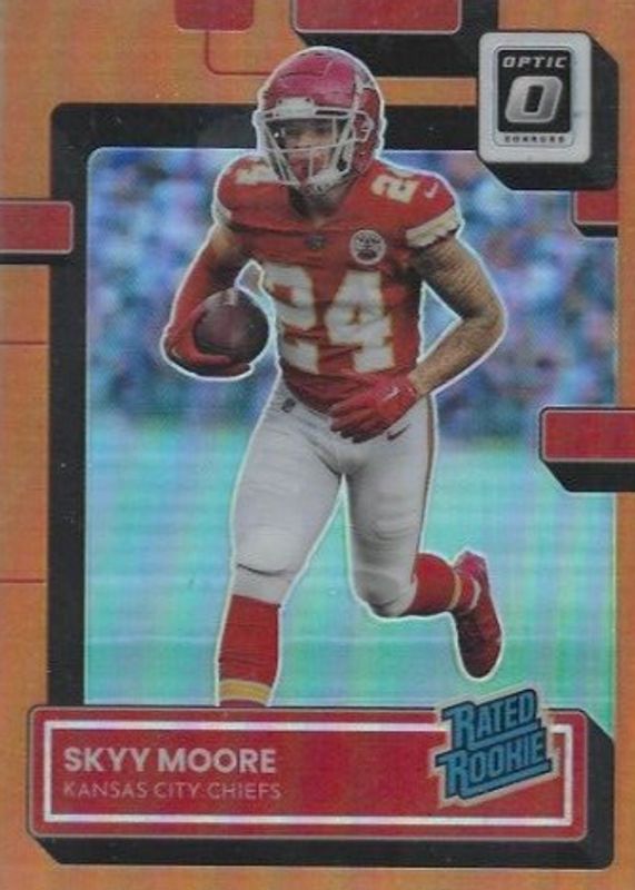 Skyy Moore 2022 Optic #224 Orange /199 Rookie PSA 10