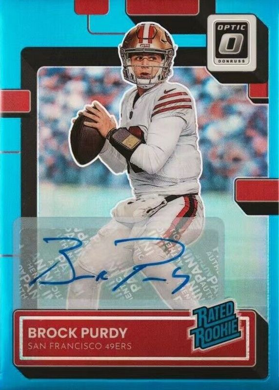 2023 Panini Contenders Brock Purdy Rookie Ticket Mojo Foil Refractor #86 – SF 49ers SSP Investment Card
