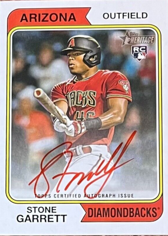 Stone Garrett 2023 Topps Heritage #ROA-SGT Real One
