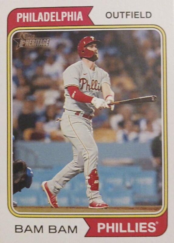 Bryce Harper 2023 Topps Heritage #17 Nickname Variation RAW
