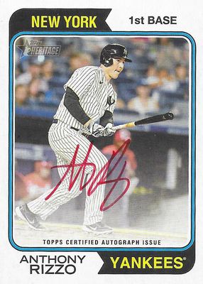 2023 Topps Heritage #ROA-AR Real One Autographs - Red Ink /74