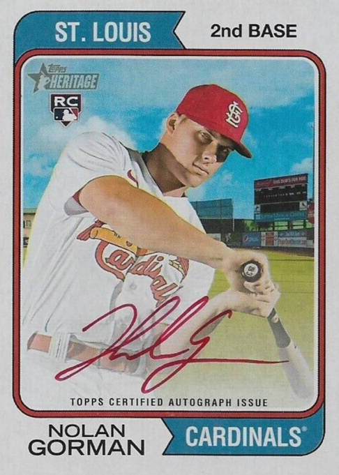Nolan Gorman 直筆サイン　ノーラン•ゴーマン　MLB auto Nolan Gorman Autographed Baseball | St. Louis Cardinals Auctions