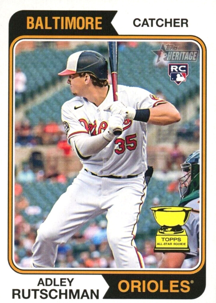Adley Rutschman 2023 Topps Heritage #7 Base Price Guide