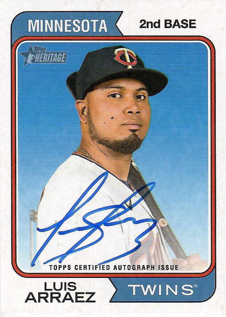 Luis Arraez 2023 Topps Heritage #ROA-LA Real One Autographs