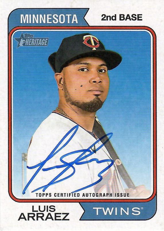 Luis Arraez 2023 Topps Heritage #ROA-LA Real One Autographs Price 