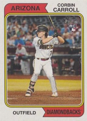 2023 Topps Heritage #209 Name Position Swap Variation