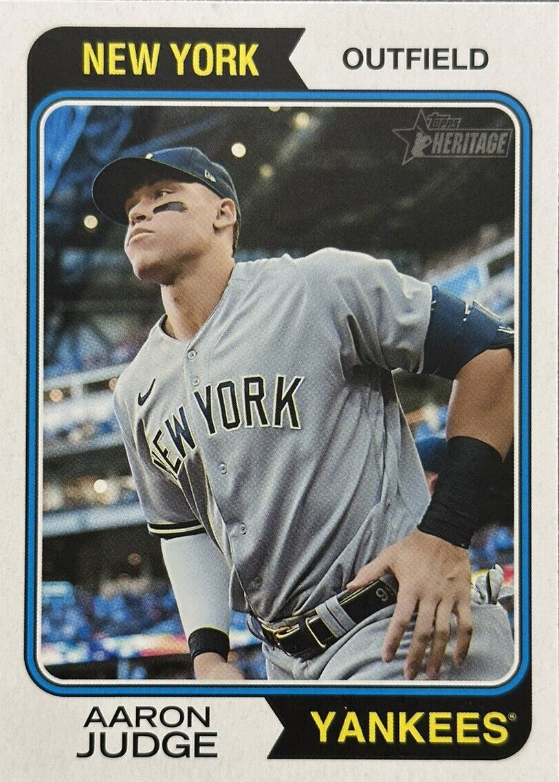 Aaron Judge 2023 Topps Heritage #152 Image Variation (Wearing Cap