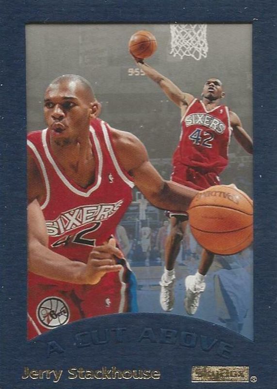 Jerry Stackhouse 1995 SkyBox E-XL #8 A Cut Above Rookie PSA 10