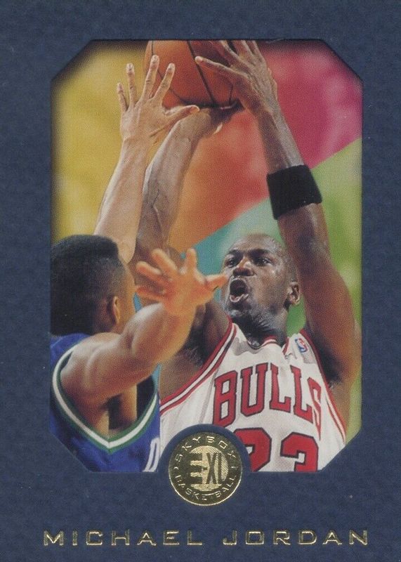 Michael Jordan 1995 SkyBox E-XL #10 Blue PSA 9