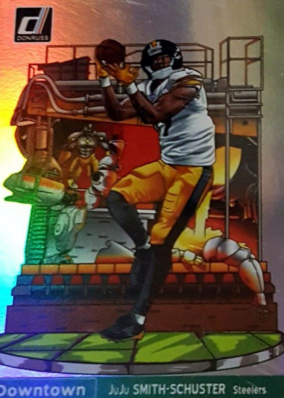 JuJu Smith-Schuster 2019 Donruss #DT-2 Downtown /(SSP) PSA 9