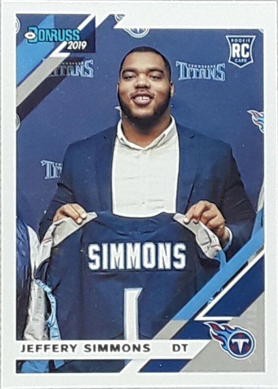 Jeffery Simmons 2019 Donruss #258 Base Rookie RAW