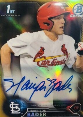 2016 Bowman Chrome #CPA-HB Prospect Auto - Gold Refractor /50 (1st)