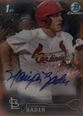 2016 Bowman Chrome #CPA-HB Prospect Auto - Orange Shimmer Refractor /10 (1st)