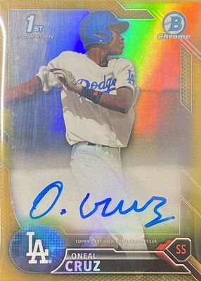2016 Bowman Chrome #BCAP-OC Prospect Auto - Gold Refractor /50 (1st)