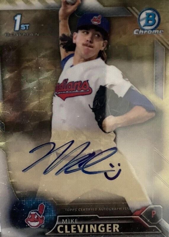 Mike Clevinger 2016 Bowman Chrome #CPA-MC Prospect Auto - Superfractor /1 (1st) Rookie SGC 10