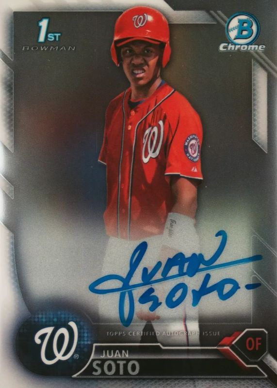 Juan Soto 2016 Bowman Chrome #CPA-JS Prospect Auto (1st) PSA 10