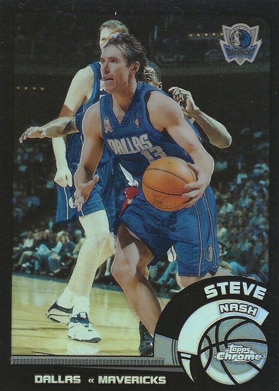 Steve Nash 2002 Topps Chrome #82 Black Refractor /99 PSA 10