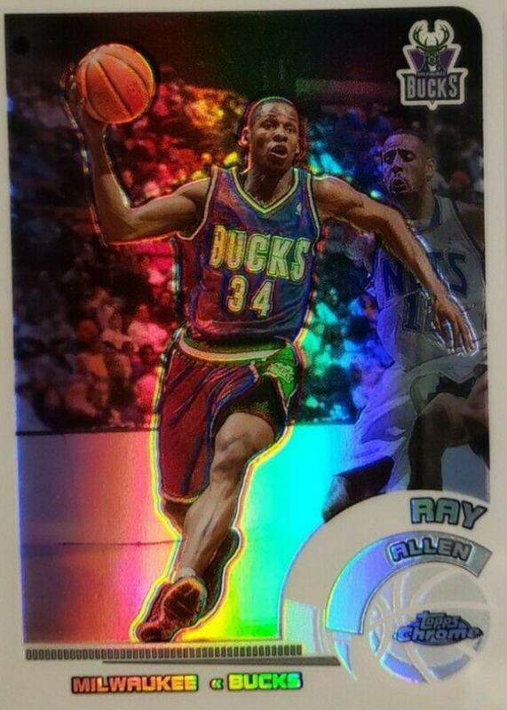 Ray Allen 2002 Topps Chrome #92 White Refractor /249 RAW