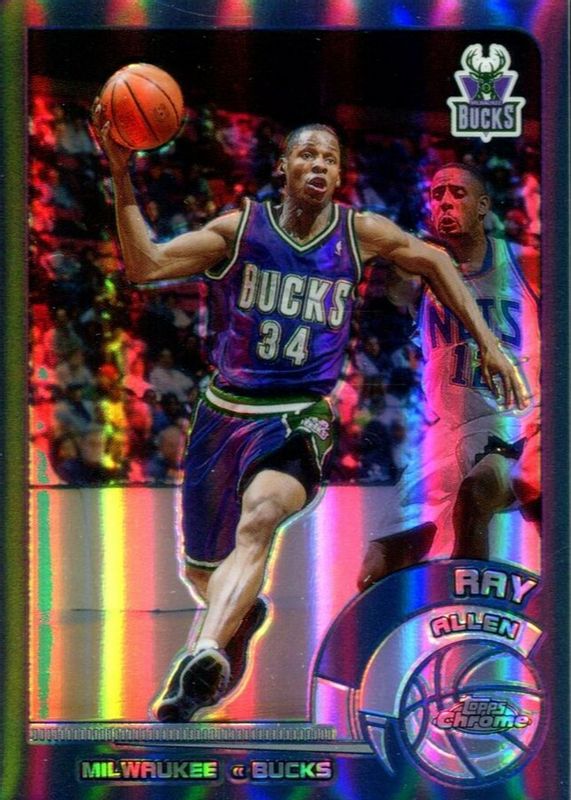 Ray Allen 2002 Topps Chrome #92 Refractor PSA 10