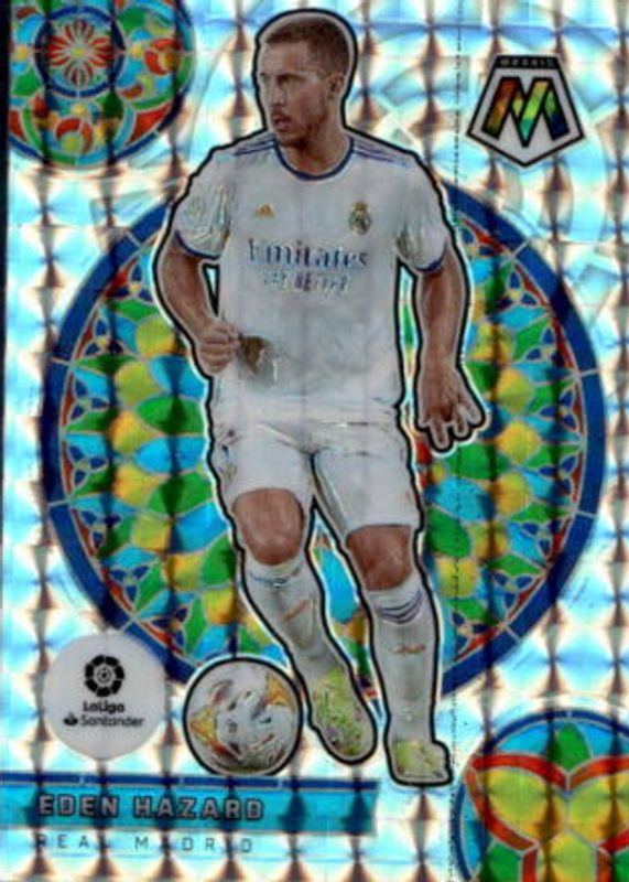 Eden Hazard 2021 Mosaic La Liga #29 Stained Glass /(SSP) BGS 9