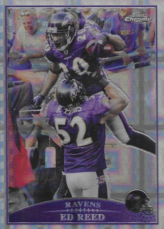 Ray Lewis 2009 Topps Chrome #TC109 X-Fractor RAW