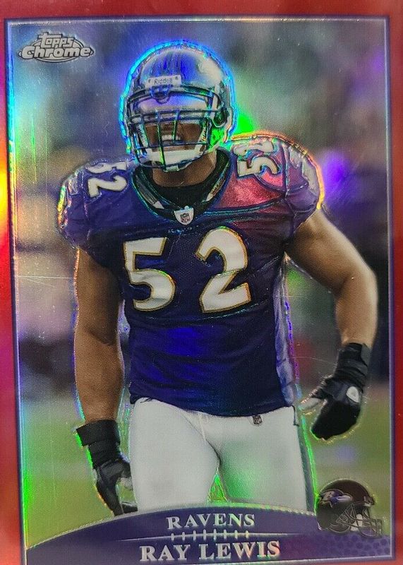 Ray Lewis 2009 Topps Chrome #TC109 Red Refractor /25 PSA 10