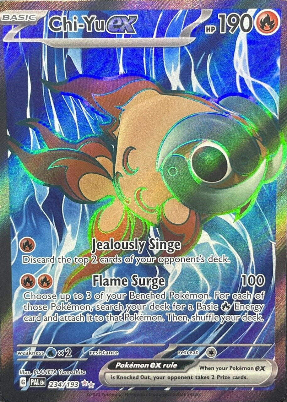 ゆゆ Chi-Yu ex 234/193 Paldea Evolved (PAL) NM Full Art Pokemon