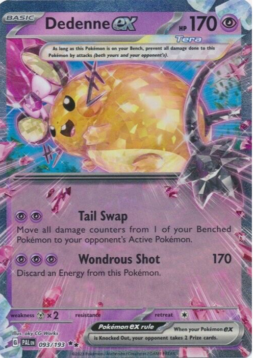 Dedenne ex 2023 Scarlet & Violet: Paldea Evolved #093/193 Double Rare Price  Guide - Sports Card Investor