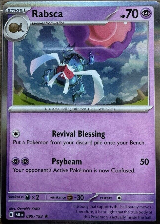 rabsca pokemon card value Rabsca ex Ultra Rare Destined Rivals NM, 025/182 Pokemon Card main image 1