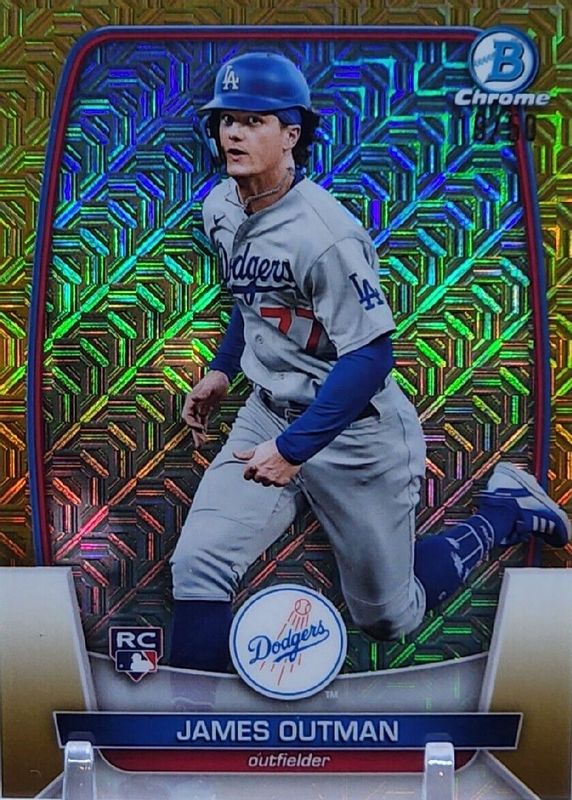 2023 Bowman Mega Box #13 Chrome - Gold Mojo Refractor /50