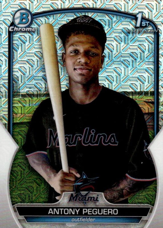 Antony Peguero 2023 Bowman Prospects Rookie 1st Card ! RC #BP-62 Miami  Marlins