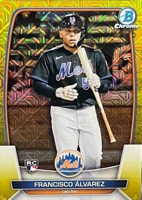 2023 Bowman Mega Box #49 Chrome - Yellow Mojo Refractor /75