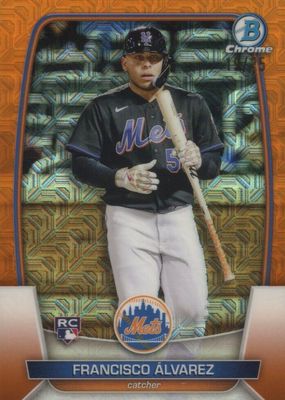 2023 Bowman Mega Box #49 Chrome - Orange Mojo Refractor /25