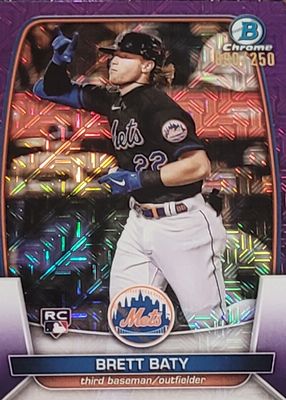 2023 Bowman Mega Box #80 Chrome - Purple Mojo Refractor /250