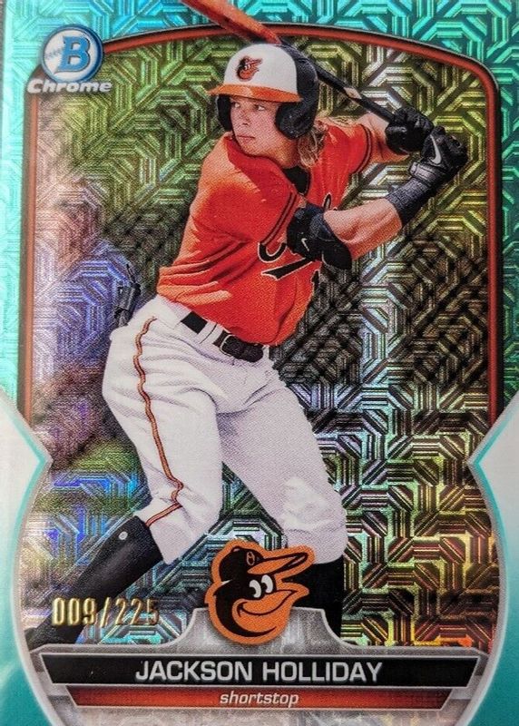 2023 Bowman Chrome Jackson Holliday Silver Mojo Refractor Rookie Card #BCP-20 RC Mint