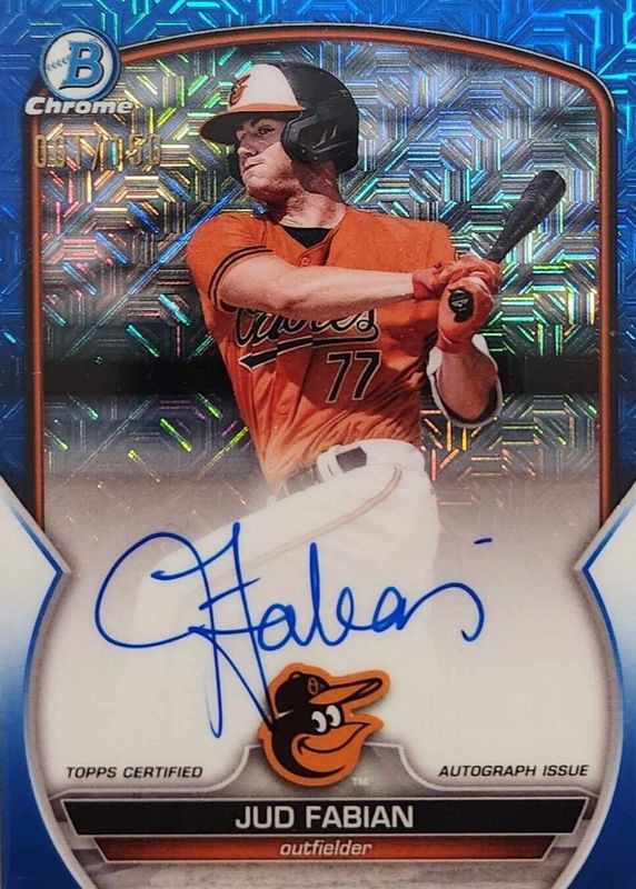 2023 Bowman Mega Box #BMA-JF Chrome Prospect Auto - Blue Mojo Refractor /150