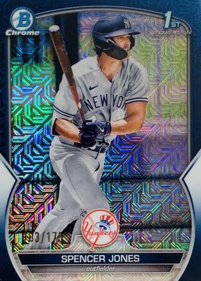 2023 Bowman Mega Box #BCP-139 Chrome Prospects - Navy Mojo Refractor /175 (1st)