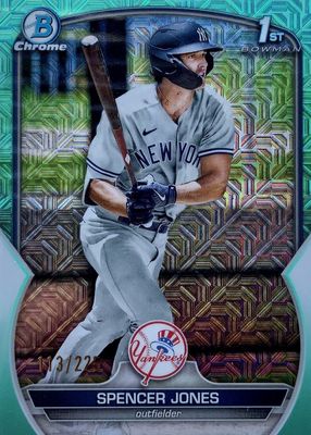 2023 Bowman Mega Box #BCP-139 Chrome Prospects - Aqua Mojo Refractor /225 (1st)