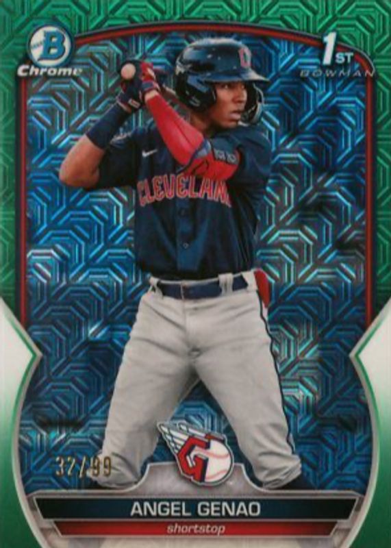 2023 Bowman Mega Box #BCP-140 Chrome Prospects - Green Mojo Refractor /99 (1st)