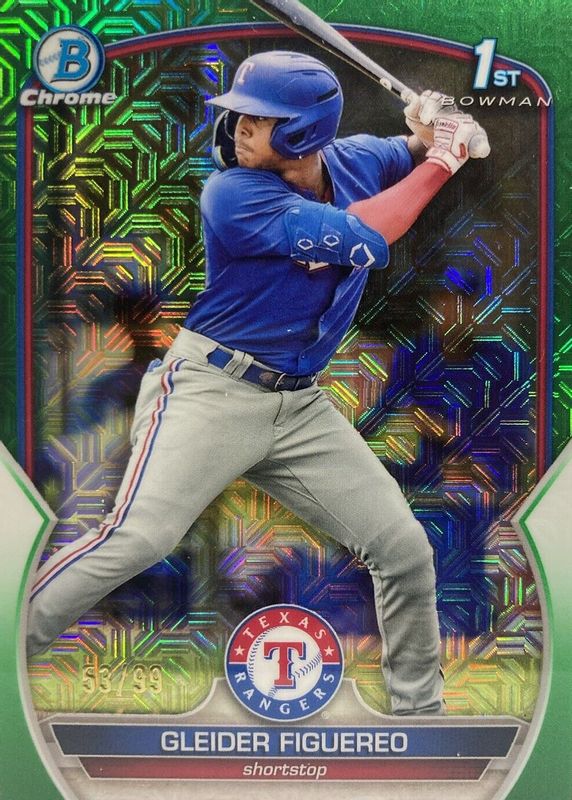 2023 Bowman Mega Box #BCP-59 Chrome Prospects - Green Mojo Refractor /99 (1st)