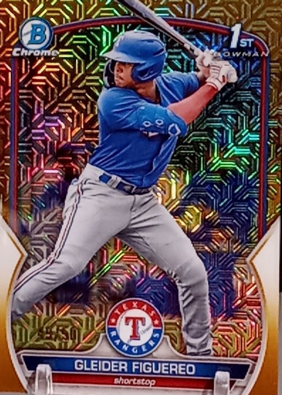 2023 Bowman Mega Box #BCP-59 Chrome Prospects - Gold Mojo Refractor /50 (1st)