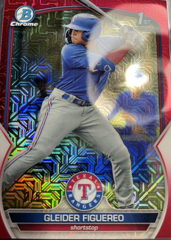 2023 Bowman Mega Box #BCP-59 Chrome Prospects - Red Mojo Refractor /5 (1st)