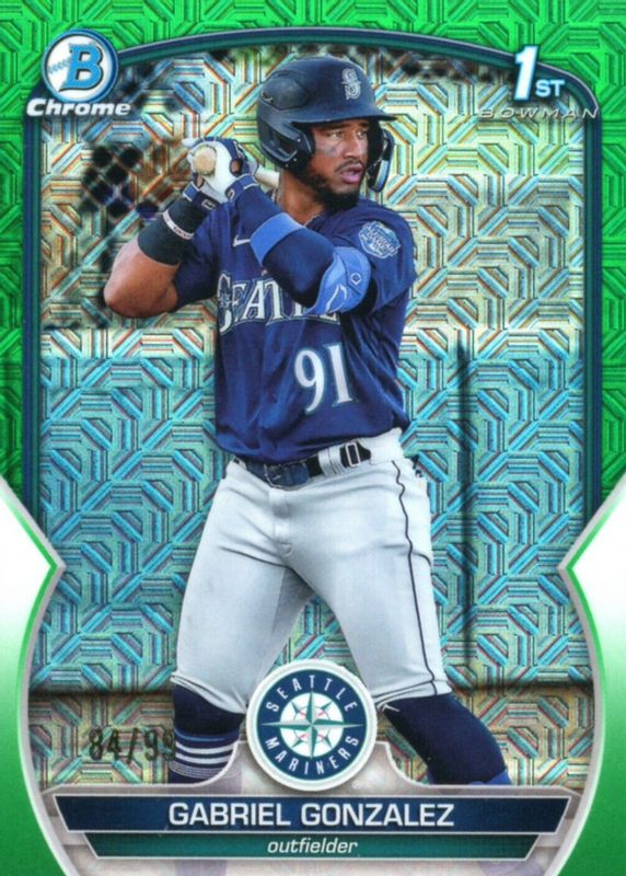 Gabriel Gonzalez 2023 Bowman Mega Box Chrome Prospects - Yellow Mojo  Refractor #BCP-133 Price Guide - Sports Card Investor